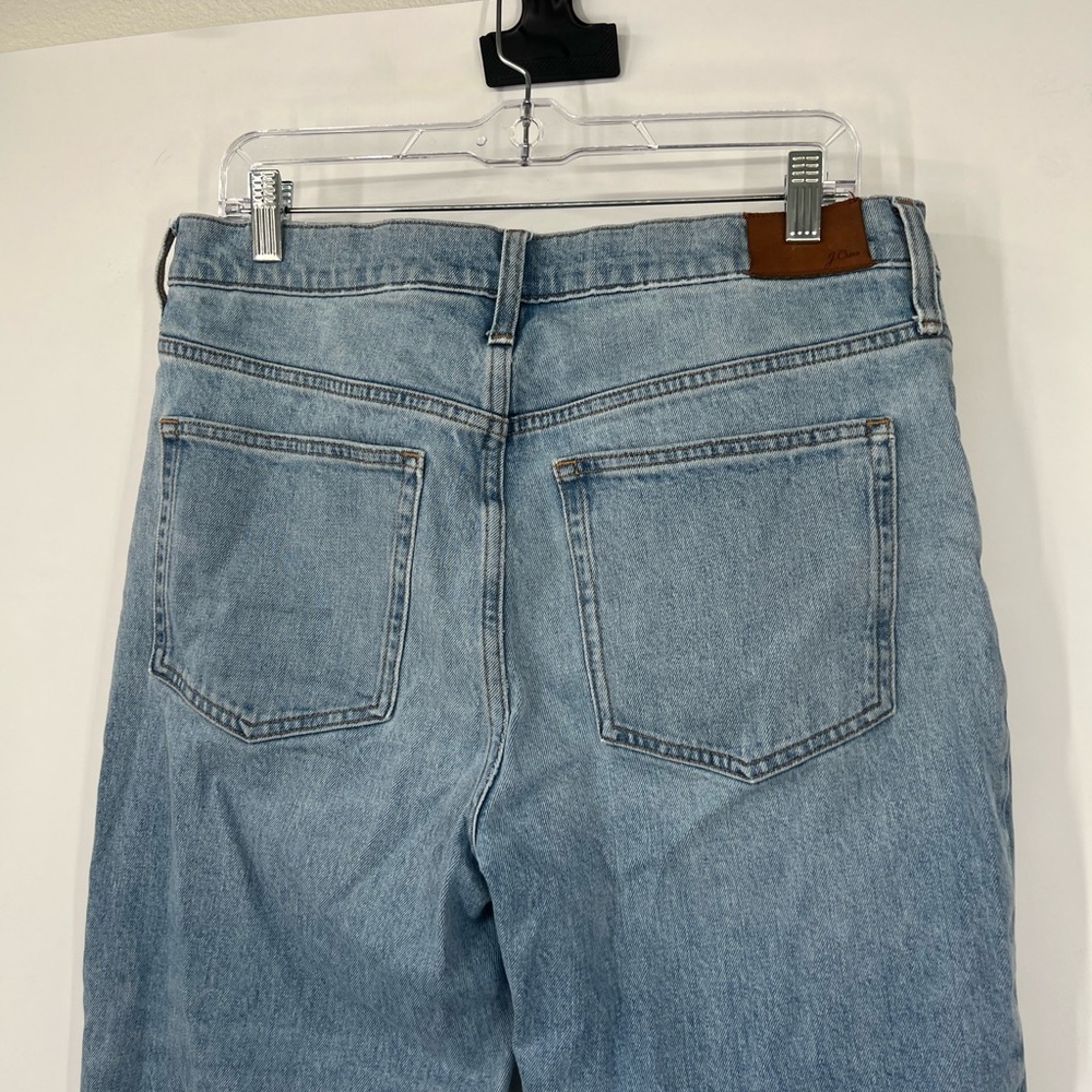 J. Crew High-Rise '90s Classic Straight Jeans in Honeydew Wash - Picture 7 of 9